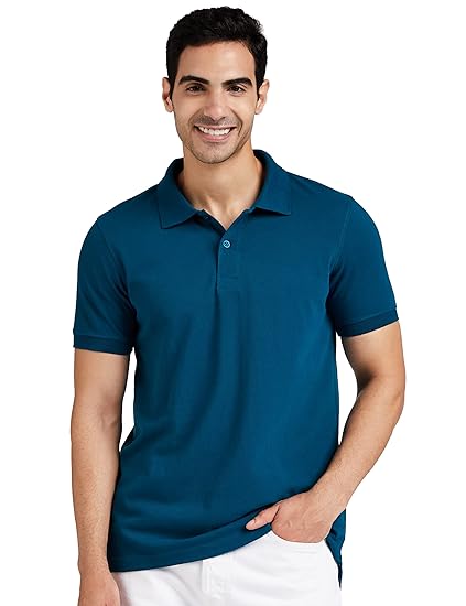 Symbol Men's Cotton Rich Solid Polo Tshirt | Collar Tshirts